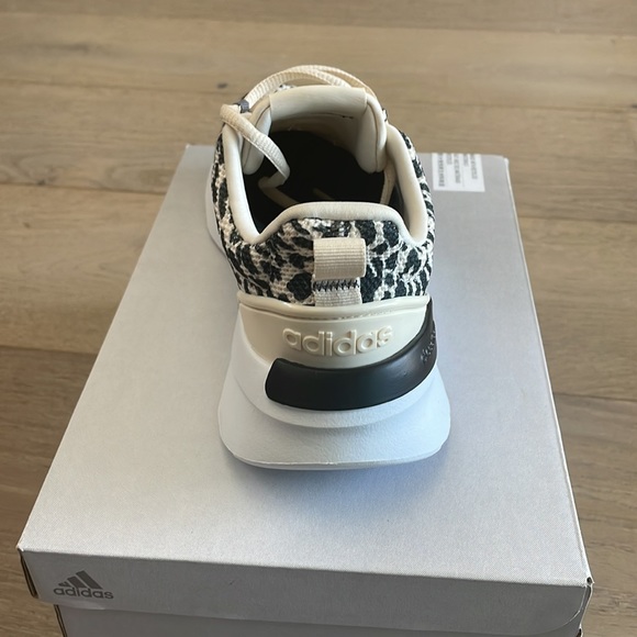 Adidas Black & Cream Leopard Racer TR21 Sneakers - Picture 5 of 8